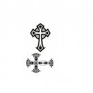 cross tattoo sticker ,bar skin art unisex cross transfer tattoo paper cool hand fake tattoos
