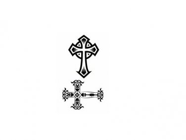 cross tattoo sticker ,bar skin art unisex cross transfer tattoo paper cool hand fake tattoos