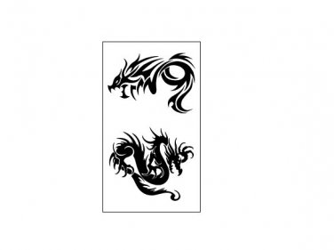 dragon pattern black tattoo sticker for men , arm tattoo art dragon tattoo for arm in party