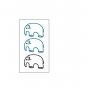 elephant pattern animal tattoo for children ,cartoon elephant fake tattoo art