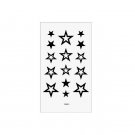 Small water proof temporary tattoos art star pattern ,cute star tattoo stickers wholesale