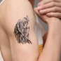 realistic blessing angel temporary tattoo art, water proof black cross realistic tattoo skin art