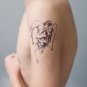 Novelty pattern creative skull clown cool temporary tattoos for 90s , dancing bar skin art
