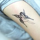 Black sun totem waterproof arm tattoo skin art, sexy elf pattern vivid fake tattoos