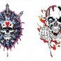 Coolest Gothic style blood skull design party tattoo men&acirc;��s arm art wild skeleton