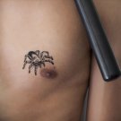 Unique tattoo design black spider fake tattoo vivid spider temporary tattoos