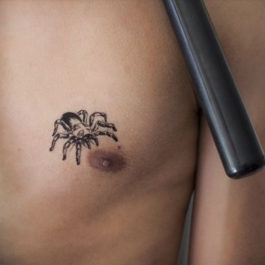 Unique tattoo design black spider fake tattoo vivid spider temporary tattoos