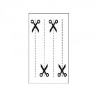 4 pcs in a set scissor temp tattoos unique body art hand tattoo