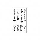 Never give up quote temporary tattoos love quote tattoo design heart transfer tattoo