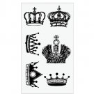Cool crown tiny tattoo stickers on hand , 90s 00s skin art temporary tattoo crown design
