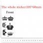 Cool crown tiny tattoo stickers on hand , 90s 00s skin art temporary tattoo crown design