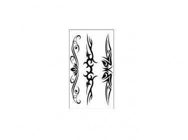 Black totem tattoo stickers on hand ,men arm art temporary tattoos