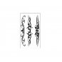 Black totem tattoo stickers on hand ,men arm art temporary tattoos