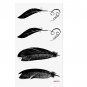 Black feather fake tattoo romantic 90s hand art tiny tattoo for girls