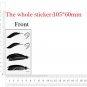 Black feather fake tattoo romantic 90s hand art tiny tattoo for girls