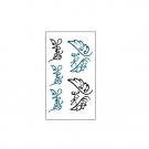 Black and blue angel’s wing tattoo stickers for hand , unique party tattoo art angel fake tattoo