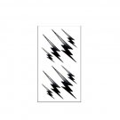 cool black lightning tattoo sticker ,men’s wild flash totem water proof temp tattoo