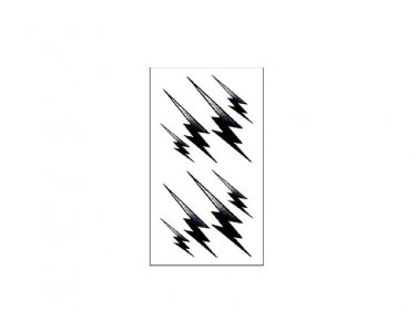 cool black lightning tattoo sticker ,men&acirc;��s wild flash totem water proof temp tattoo