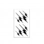 cool black lightning tattoo sticker ,men’s wild flash totem water proof temp tattoo