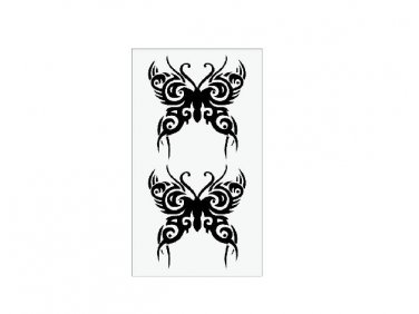 hallow out black butterfly temporary tattoo stickers animal pattern art photo skin art