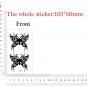 hallow out black butterfly temporary tattoo stickers animal pattern art photo skin art
