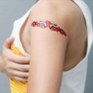 Original tattoo design tiger and Leopard print sleeve transfer tattoo ,cool hipster tattoo art