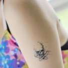realistic punk style skull tattoo ,cool punk art sweat proof skeleton transfer tattoos