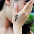 musical note Staff female wrist transfer tattoo , romantic school art fashion stave tattoo