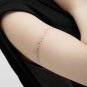 musical note Staff female wrist transfer tattoo , romantic school art fashion stave tattoo