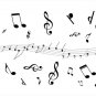 musical note Staff female wrist transfer tattoo , romantic school art fashion stave tattoo