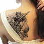 Big unicorn pattern sexy girls back tattoo art , water proof design large unicorn temporary tattoos