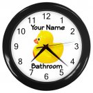 Personalized Duck Bathroom Wall Clock