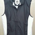 FOOTJOY FJ Full Zipper Windshirt VEST Womens Medium M Black & White