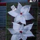 Premier Kites 52851 Silver Pointsettia House/Ourdoor Flag  28x40 NEW in Pkg!