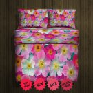 Flower Fleece Blanket Large & 2 Pillow Cases #84783307,84783311(2)