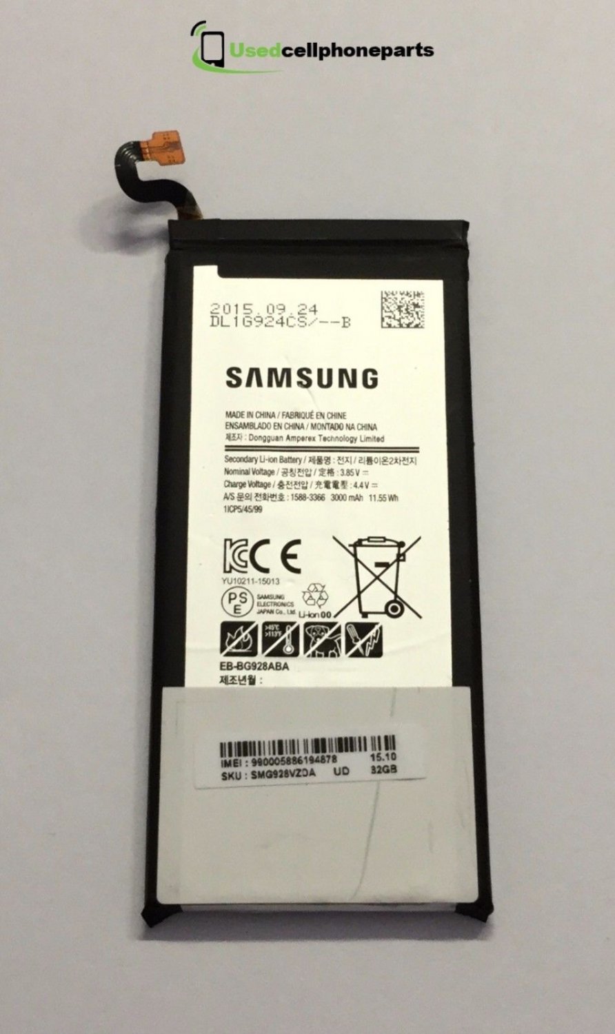 Genuine Samsung Galaxy S6 Edge EB-BG925ABA 2600 mAh Battery