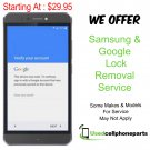 Samsung Galaxy S6 Edge Plus Samsung Or Google Lock Removal Service