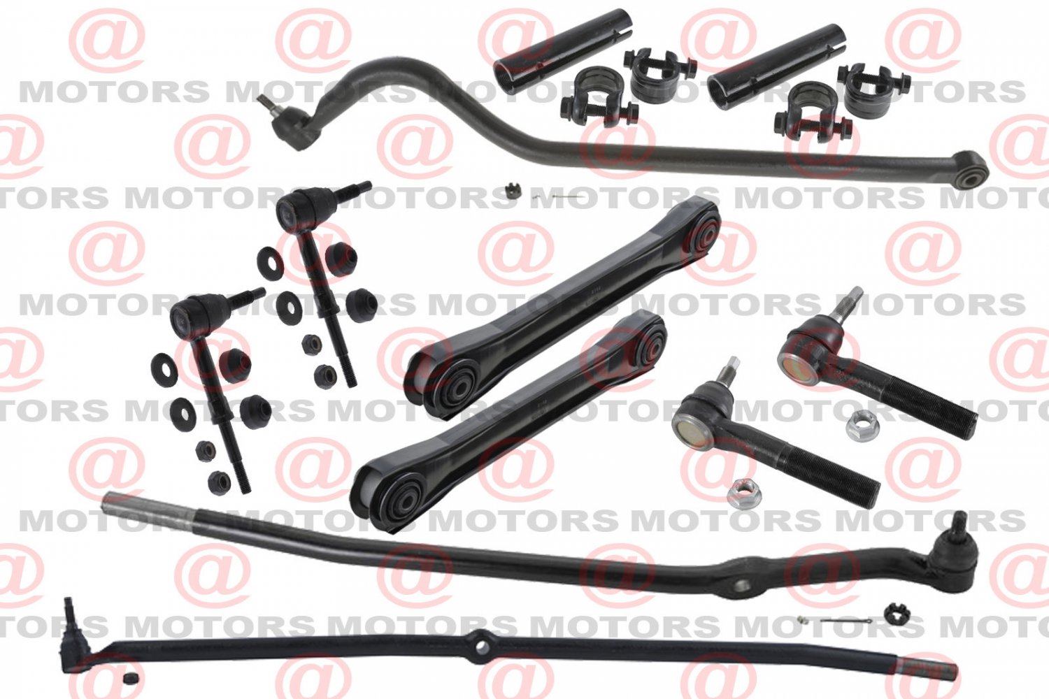 Front Control Arm Track Bar Stabilizer Bar Link Tie Rods For RAM 2500 4WD 0002