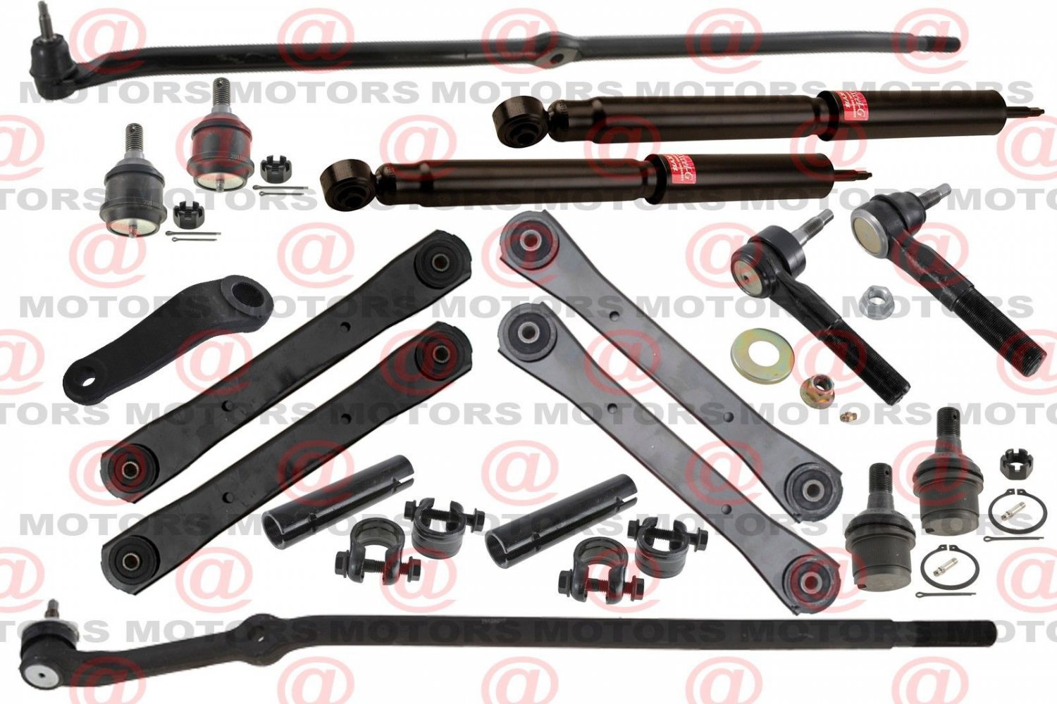 For Dodge Ram 3500 0306 4wd Front Control Arms Ball Joint Tie Rods Pitman Arm Shocks