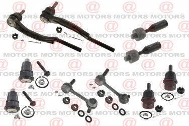 For Trailblazer 04-07Front Upper Lower Ball Joints Tie Rods Sway Bar Link