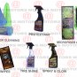 Microfiber Cleaning Tire Shine Spray & Glow Leather 25 Wipes Protectant 16oZ Kit