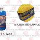 3 Pack Microfiber Applicator Pads Wash Wax Concentrate 32 oZ Car Care Kit New