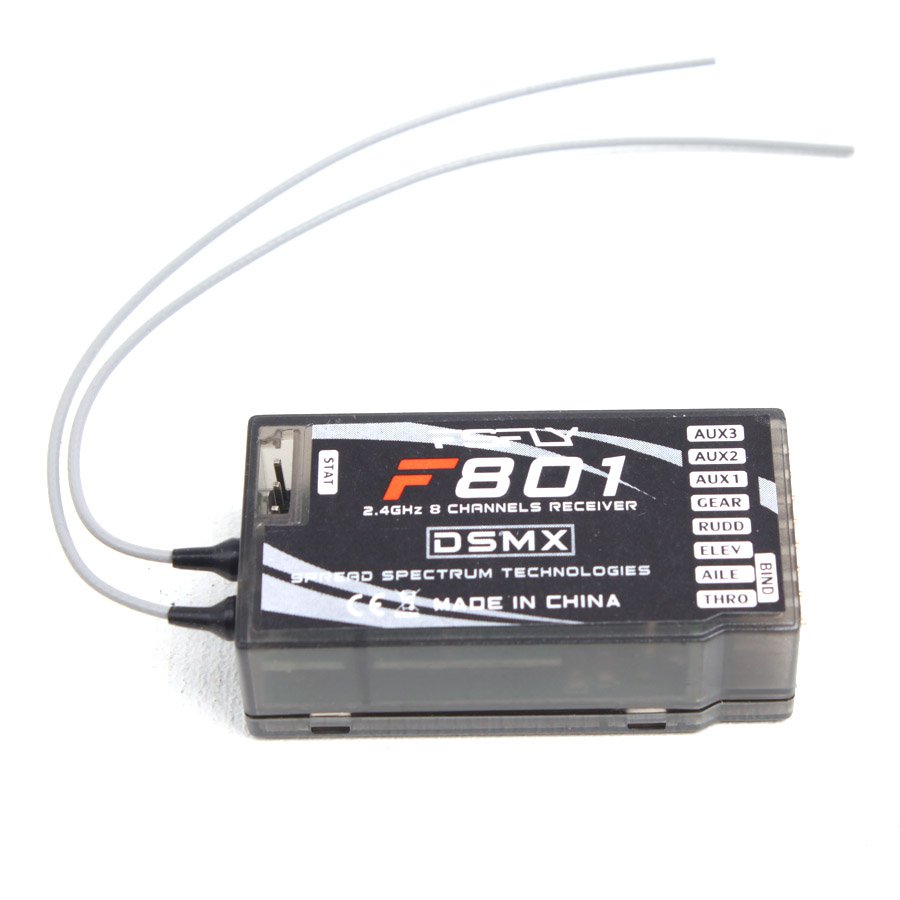 2.4G 8CH F801 Receiver PPM Output Supported JR Spektrum DSMX DSM2