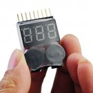 1-8S Lipo Battery Tester Low Voltage Buzzer Alarm