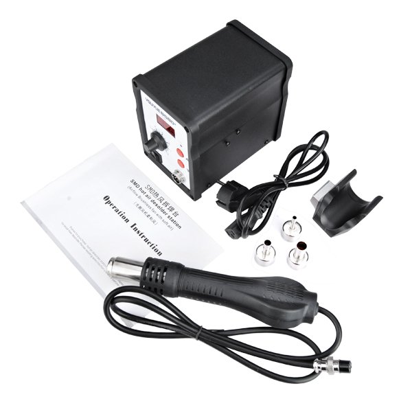 YOUYUE 858D 220V 700W ESD Soldering Station LED Digital SMD Solder Blower