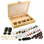 Rotary Tool Accessory Bit Bits Set 1/8 inch For Dremel Jeweler Gunsmith with Case 100pc