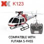 XK K123 6CH Brushless AS350 Scale 3D6G System RC Helicopter RTF