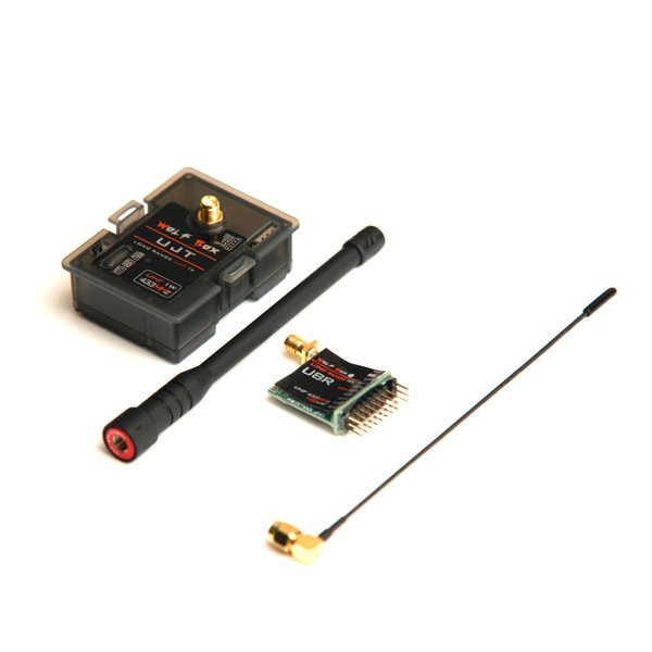Wolfbox 500mW 433MHz UHF Transmitter Tx & 100mW Receiver Rx Compatible with X9D X12S 9XR TH9X