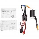 Racerstar 3650 Sensorless Brushless Waterproof Motor 60A ESC For 1/10 Monster Truck Truggy w/Card