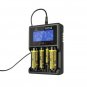 XTAR VC4 LCD Screen USB Battery Charger For 18650 26650 14500 Batteries
